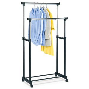Stojan na šaty, kov, černá, 83488 BK