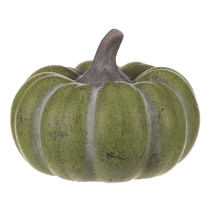 Dýně kulatá bez otvorů - keramika, zelená