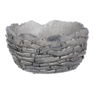 Obal betonový - imitace zkamenělé kůry, barva šedá