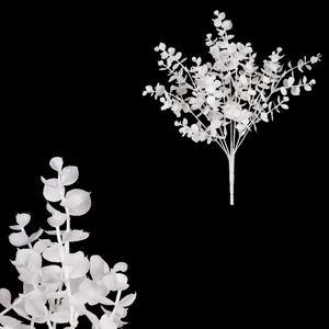 Buxus - umělý trs, barva matná bílá