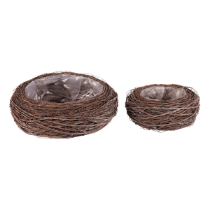 Obal proutěný - kulatý, přírodní, cena za sadu 2 ks