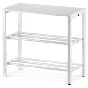 Botník, kov, bílá, 83168-42 WT