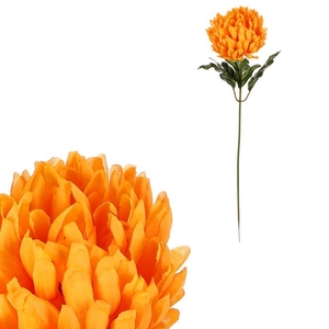 Chryzantéma - umělá řezaná květina, žlutá