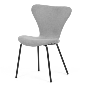 Jídelní židle, šedá, látka, CT-S8010 SIL2