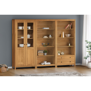 Knihovna 2 zásuvky TORINO vosk