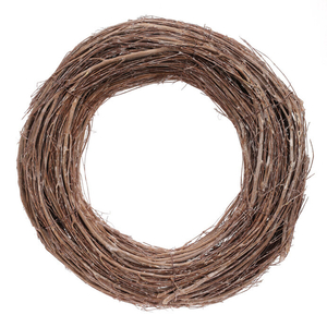 Věnec proutěný - pr. 35 cm, barva šedo-bílá