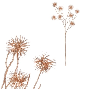 Bodlák - umělá větev, barva zlatá