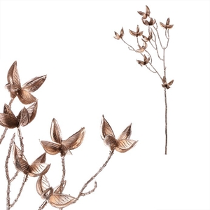 Bavlník - umělá větev, barva champagne