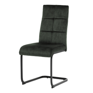 Jídelní židle, zelená, samet vintage, DCL-D1275 GRN4