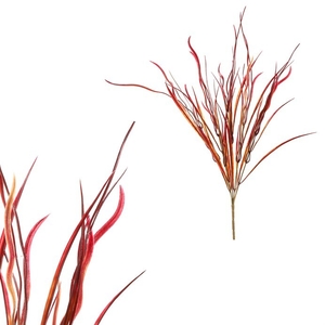 Tráva vlnitá - umělý trs, barva červená