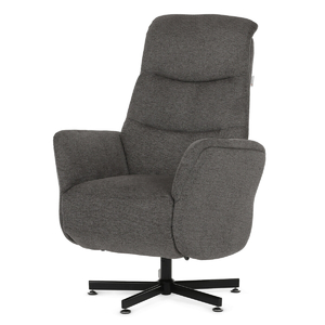 Polohovací křeslo, elektrické zabudované ovládání, šedá, látka, TV-C5479 GREY2