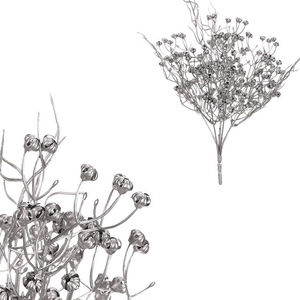 Tráva kvetoucí - umělý trs, barva stříbrná