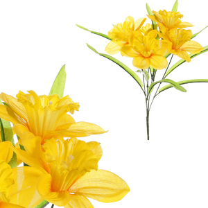Narcis - umělá kytice, barva žlutá
