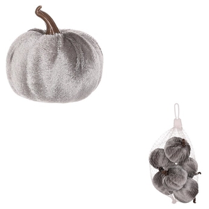 Dýně plastová s látkou, světle šedá, cena za balení (6 ks)