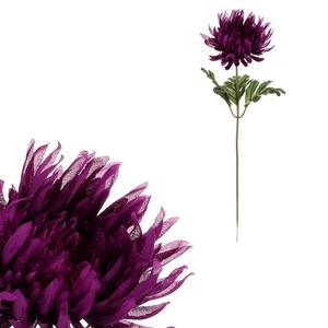 Chryzantéma - umělá řezaná květina, fialová