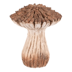 Houba z polyresinu - zahradní dekorace, vel. M, béžovo-hnědá