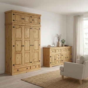 Skříň 3dveřová CORONA vosk 162818