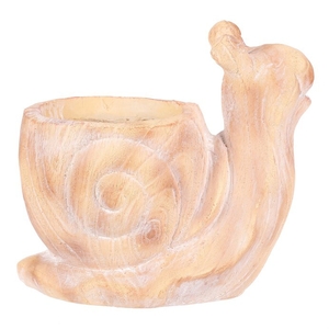 Šnek - obal na květiny, magnesium, imitace dřeva