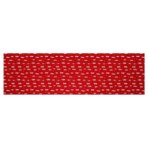 Běhoun červený - vánoční , 100% polyester, 40 x 150 cm