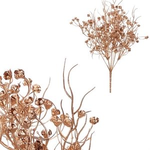 Tráva kvetoucí - umělý trs, barva zlatá