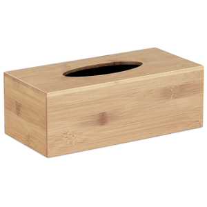 Box na papírové kapesníčky - bambusový, barva přírodní