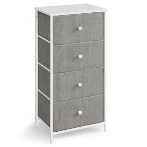 Komoda 45x30x92cm, mdf, šedá, AUK-E1031 GREY