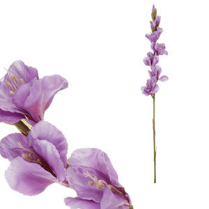 Gladiola - umělá řezaná, barva fialová