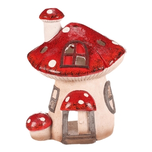 Domeček z magnesia - muchomůrka, na vložení svíčky