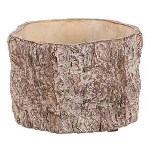 Obal betonový - imitace dřevěné kůry, vel. S, hnědý