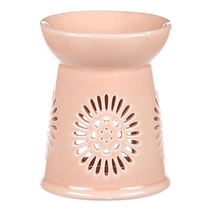 Aromalampa s motivem sedmikrásky, meruňková barva, porcelán