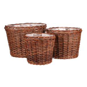 Obal na květiny - proutí, klasický, cena za sadu 3 ks