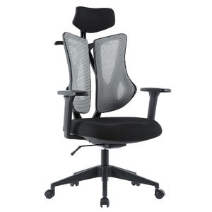 Kancelářská židle, synchronní mechanismus, šedá síťovina, KA-H3245 GREY