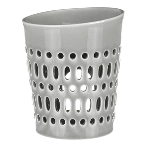 Aromalampa - porcelánová, otvory po obvodu, barva šedá