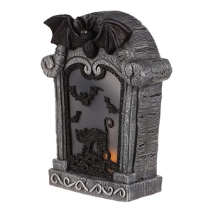 Náhrobek z magnesia - Halloween, LED osvětlení