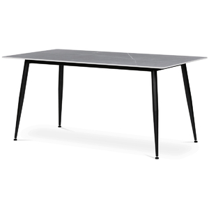 Jídelní stůl 160x90cm, keramika, mramor, HT-406M GREY