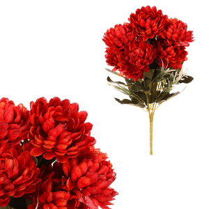 Chryzantéma - umělá kytice, barva oranžová