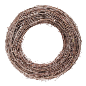 Věnec proutěný - pr. 25 cm, barva šedo-bílá