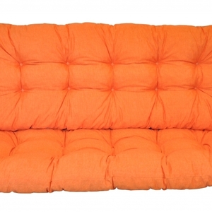Polstr na zahradní houpačku 140 cm - látka oranžový melír