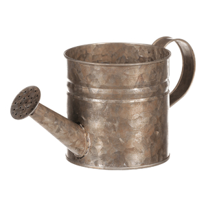 Obal kovový - tvar konve, zinkový, barva měděná