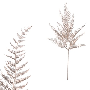 Kapradí - umělá větev, měděná matná