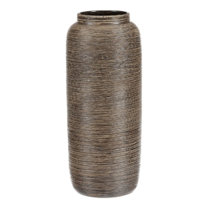 Váza keramická - zaoblená, 40 cm, hnědá