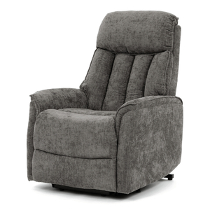 Polohovací křeslo, elektrické kabelové ovládání, šedá, látka, TV-H9727 GREY2