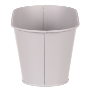 Truhlík kovový - motiv ptáčka, barva šedá