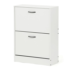 Botník, mdf, bílá, ABO-G1014 WT