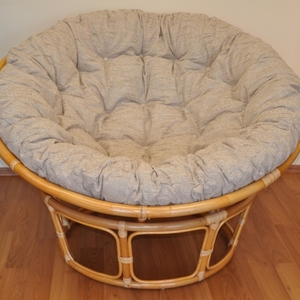 Ratanový papasan 130 cm medový - polstr Ebony