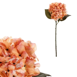 Hortenzie - umělá řezaná, barva hnědá