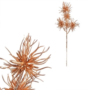 Borovice - umělá větev, kulatý tvar, barva zlatá