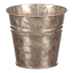 Obal kovový - kulatý, zinkový, barva měděná