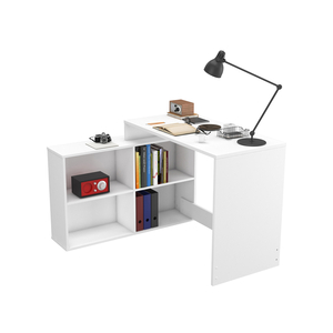 Rohový psací stůl CORNER bílý