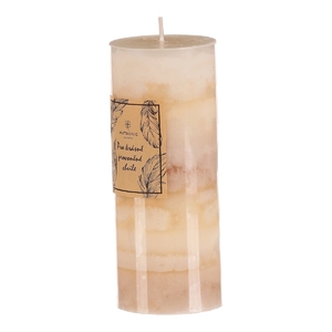 Svíčka aromatická - vanilka, parafín, krémové odstíny